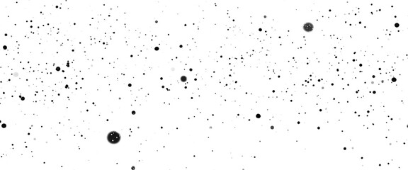 Vector snowflakes snow overlay on transparent background