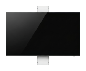 Innovative display technology showcase modern office top view isolated on transparent background