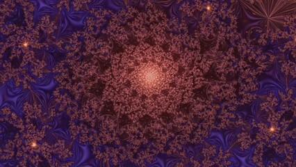 Abstract fractal pattern with intricate details and vibrant colors.