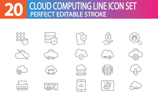 CLOUD COMPUTING LINE ICN SET COLLECTION