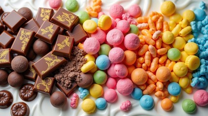 Assorted sweets and chocolates