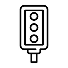 Traffic Signal Vector Icon