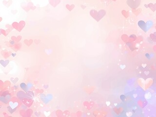 Soft hearts background