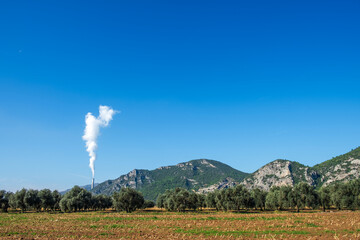 General overview of environmental pollution in forest settlement area and thermal power plant.
