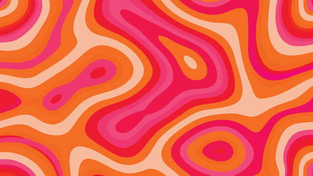 Vibrant abstract background with swirling orange and pink patterns
