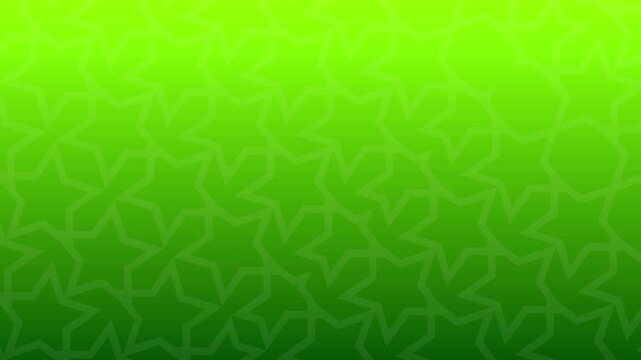 Abstract Background Animation Ramadhan Kareem Gradient Green Yellow With Simple Islamic Pattern
