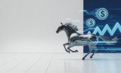 Metallic horse races towards digital financial growth and technological advancement