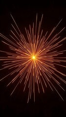 Fototapeta premium Radiant burst in night sky