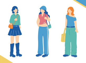 ショッピングを楽しむおしゃれな女子