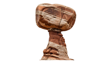 Rock formation, isolated on transparent background