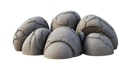 Rock formation illustration isolated on transparent background