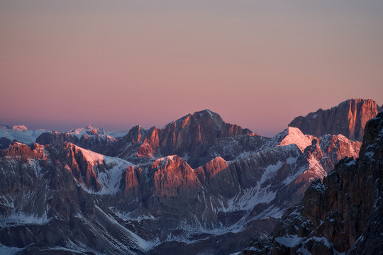 Alba dal Bivacco Fiamme Gialle - Pale di San Martino - Dolomiti