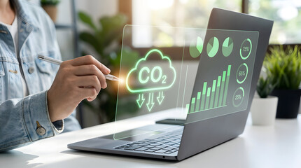 Professional Monitoring Environmental Impact and Carbon Emission Data