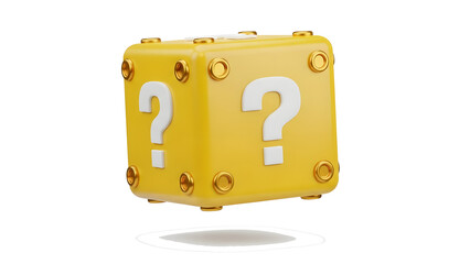 Mystery Box With Question Marks