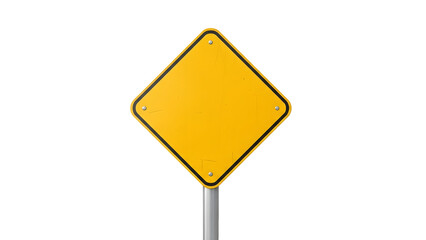 Yellow Diamond Warning Sign