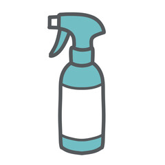 トイレ用洗剤・除菌スプレーのイラスト © トワトワ