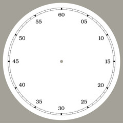 Naklejka premium Vector clock face in a modern style