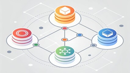 Distributed Data Network Architecture with Scalable Cloud Computing Real-Time Data Processing Fault-Tolerant Secure Nodes High Availability AI Generated