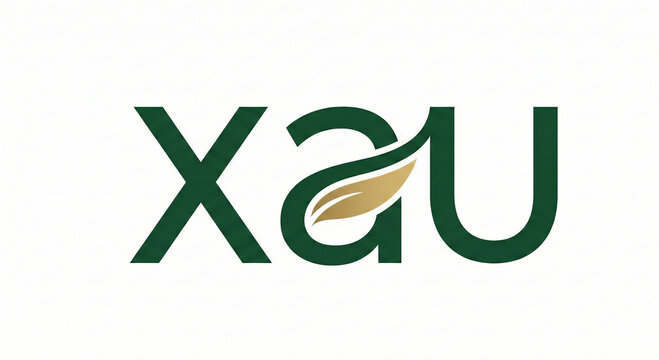 Xau Nature Logo Inspired by Seed and Grain with Premium Organic Style