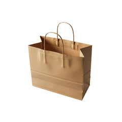 Brown paper bag on Transparent Background