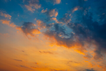 Nice twilight sky and could