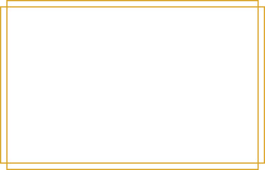 Elegant Golden Double Line Rectangular Frame.