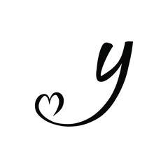 Obraz premium handwritten Y comma, abstract Y comma logo, decorative Y comma, Y comma fashion logo, Y comma boutique logo, Y comma brand mark, Y comma personal logo, Y comma custom monogram, Y comma modern typograp