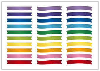 カラフルなリボンのあしらい2