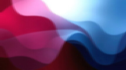 Vibrant abstract waves in red, pink, blue, and white hues