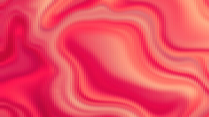 Vibrant pink and orange abstract background with wavy lines