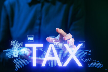 Digital tax management tools in use, showcasing technology for financial planning and reporting