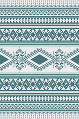 Vertical Blue and White Geometric Abstract Tribal ethnic pattern