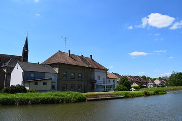 French village Wittring at the Sarre