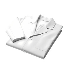 Elegant white dress shirt neatly folded