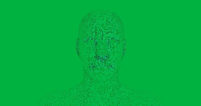 Human representation on alpha channel