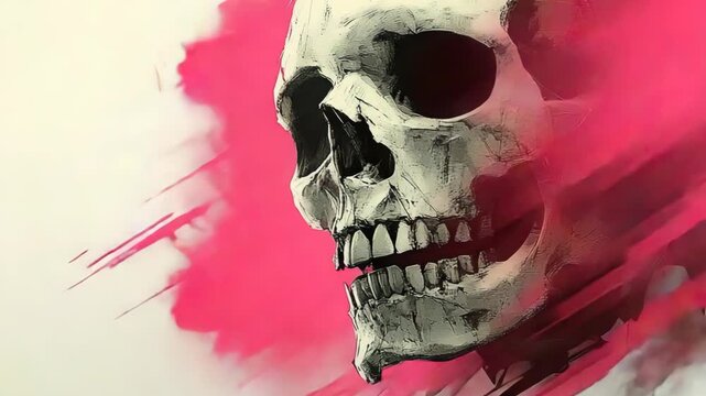 selective focus skull background dark aesthetic with subtle textures