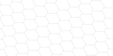 Naklejka premium Abstract background with hexagons Abstract hexagon polygonal pattern background vector. seamless bright white abstract honeycomb background.