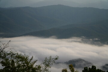Sea of Mist over Mountain Layers