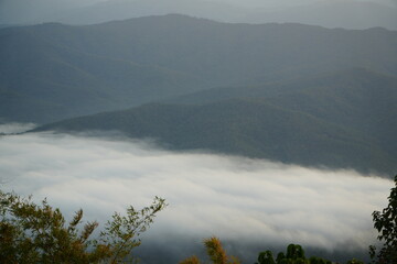 Sea of Mist over Mountain Layers