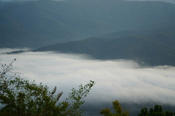 Sea of Mist over Mountain Layers