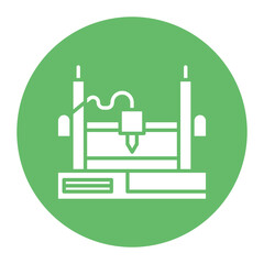 Obraz premium 3D Printing Icon
