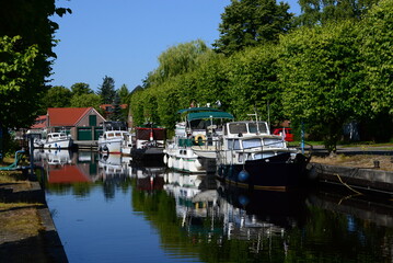 Port in the Town Aurich, Lower Saxony