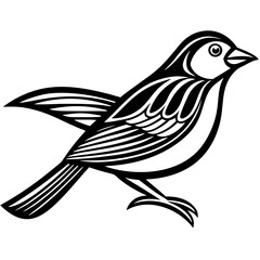 Obraz premium Continuous Single Line Illustration of a Bird in Flight Logo