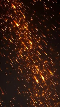 Abstract Firefall - A Dynamic Display of Light and Motion.