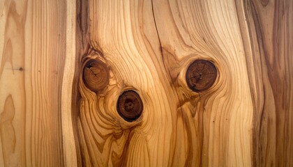 Natural Wood Grain with Knots and Cracks Texture