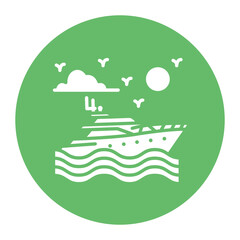 Fototapeta premium Yachting Icon