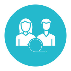 Fototapeta premium Scrum Team Icon