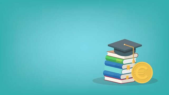 Student scholarship for college and university. Tuition fees for education, investment in scholarship concept.