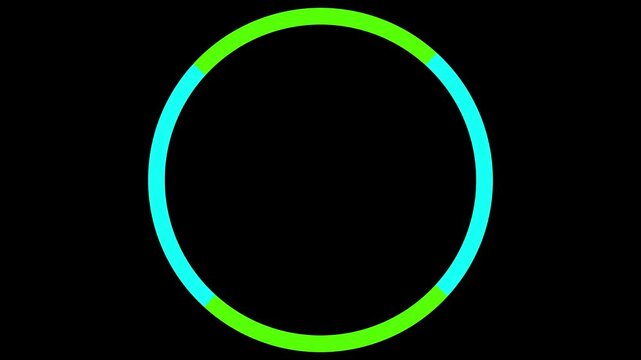 Moving cercle. Round  loading cercle.