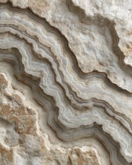 Naklejka premium Detailed Macro View of Natural Stone Texture Featuring Layered Mineral Patterns